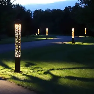 حواجز مضاءة مخصصة فريدة من نوعها من نوع CorTen